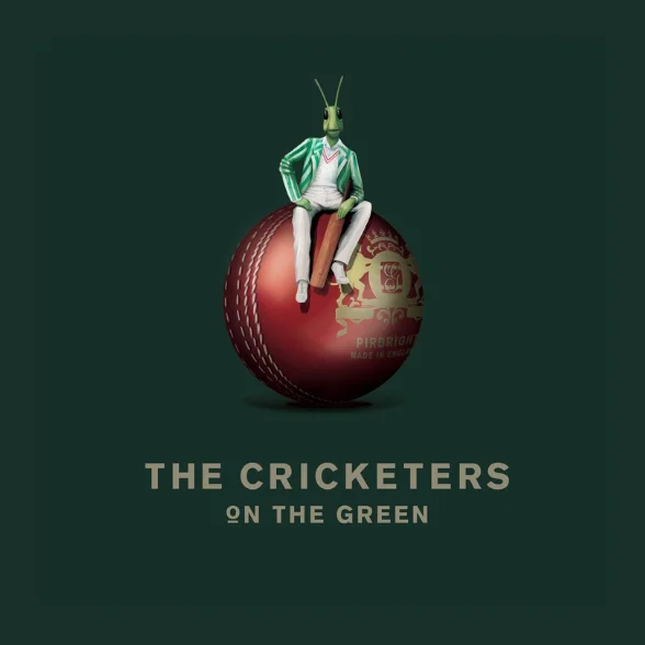 the cricketers on the green logo